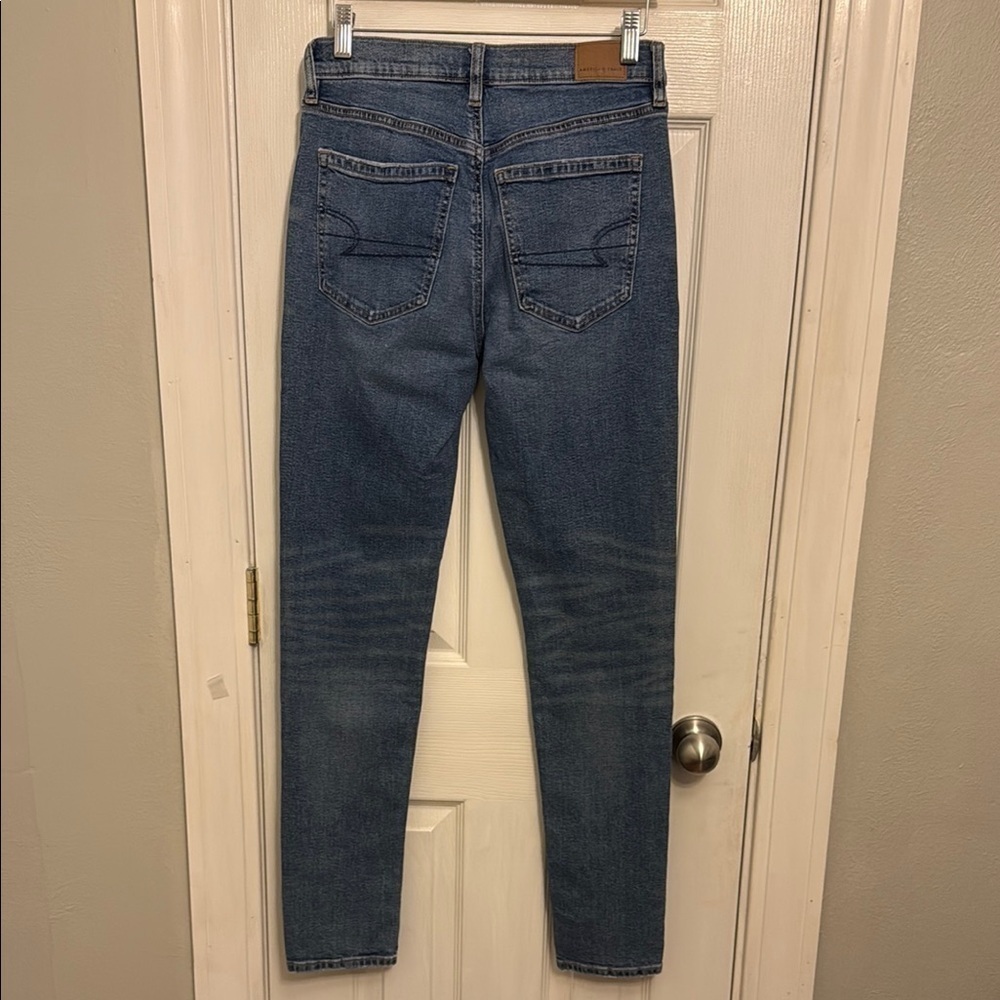 American Eagle Outfitters Blue Skinny Jeans #492 - Picture 3 of 11